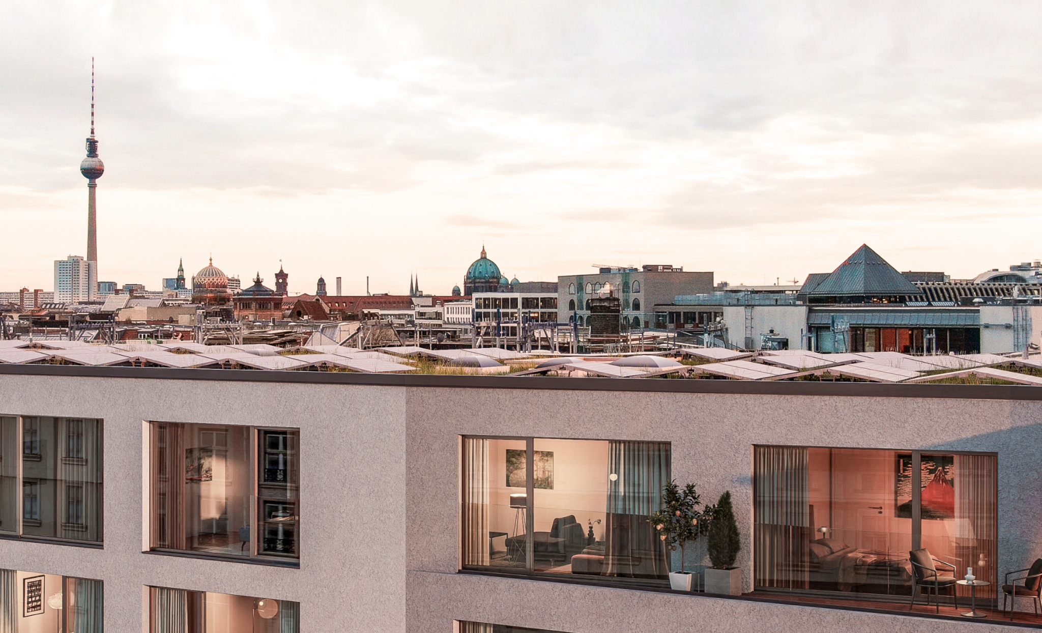 Penthouse Torstraße Skyline Berlin